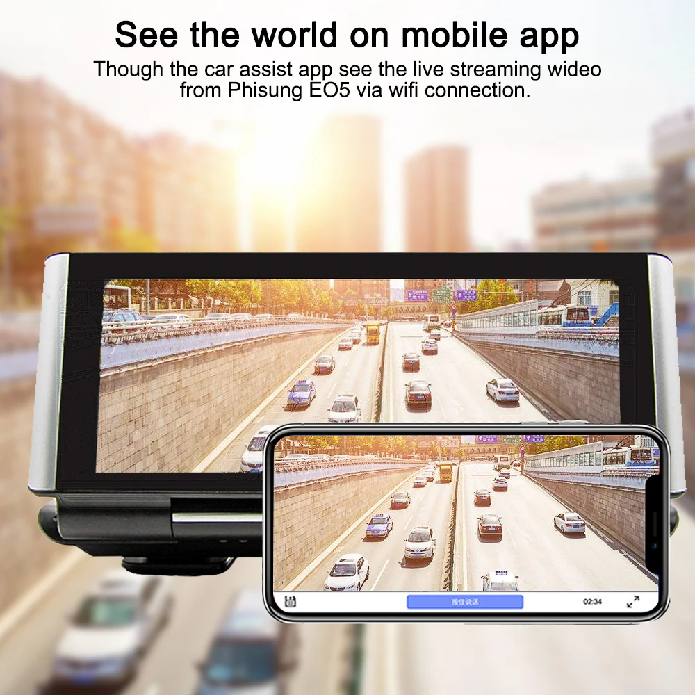 Bluavido 7 дюймов 4 г Автомобильный dvr камера gps FHD 1080 P Android Dash Cam навигация ADAS автомобильный видеомагнитофон двойной объектив с обратным изображением