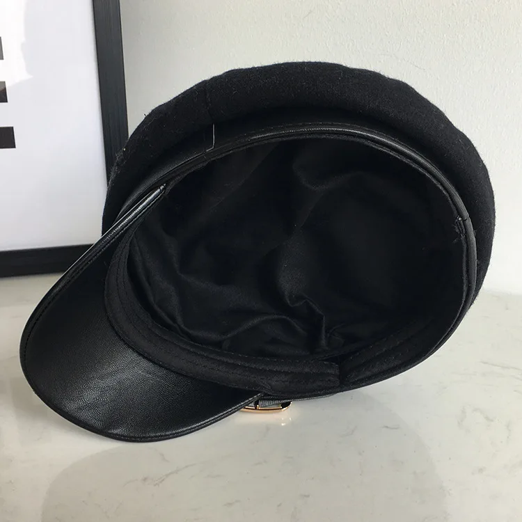 [AETRENDS] зимняя армейская Военная Кепка s для мужчин и женщин, винтажная шерстяная плоская кепка, ретро-шляпы Z-6641