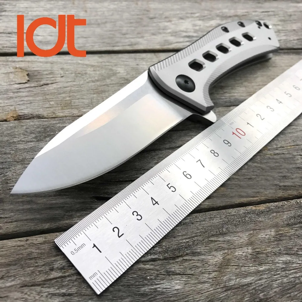 LDT 0801 سكين للفرد M390 شفرة التيتانيوم TC4 مقبض التكتيكية السكاكين التخييم الصيد الكرة تحمل سكينة سرفايفل EDC أدوات