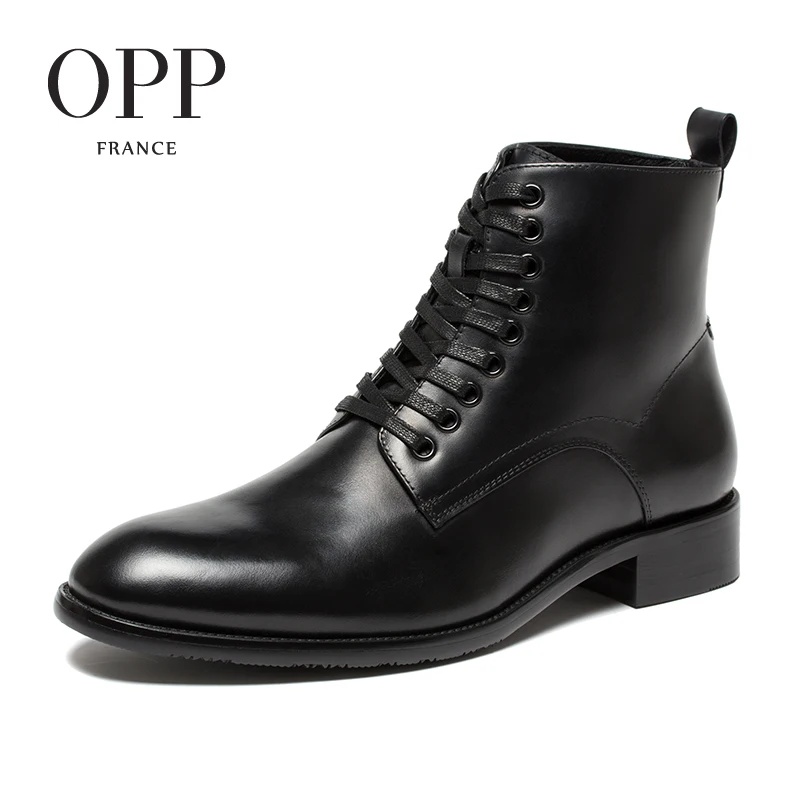 OPP New Classical Men boots 2017 Genuine Leather Men Shoes Winter Boots men Shoes Ankle Boots for men High Top Boots OPP New Classical Men boots 2017 Genuine Leather Men Shoes Winter Boots men Shoes Ankle Boots for men High Top Boots
