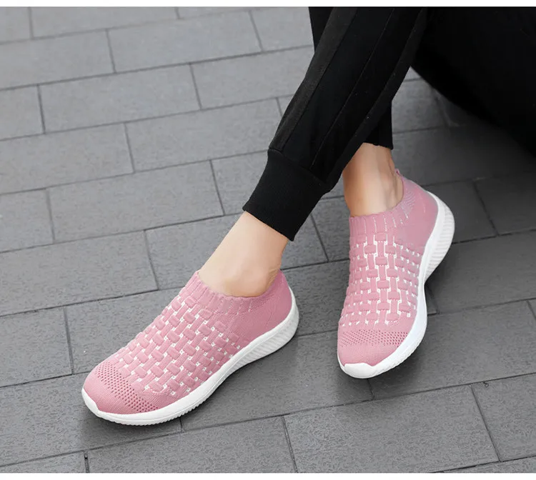 RS 1938-2019 New Spring Autumn Women's Shoes Flying Woven Womans Sneakers-8
