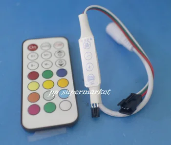 

21key IR-DC12v led remote controller with 4 buttons for strip WS2811//TM1804/TM1809/INK1003/ICS1903