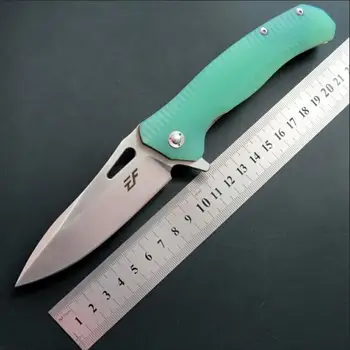 

Eafengrow EF75 D2 Blade G10 Handle Folding pocket Knives 58-60HRC camping Hunting Survival Tactical knife EDC Military tools
