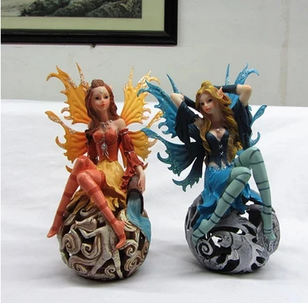 

New Continental Shelf wedding room creative home study desk ornament ornaments cute flower fairy one pair