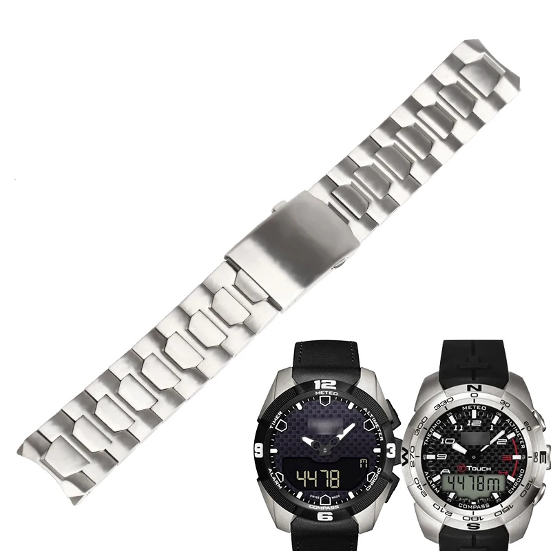 Ремешок WENTULA для часов TISSOT T042 T-Touch T013/T091 твердый браслет из нержавеющей стали со