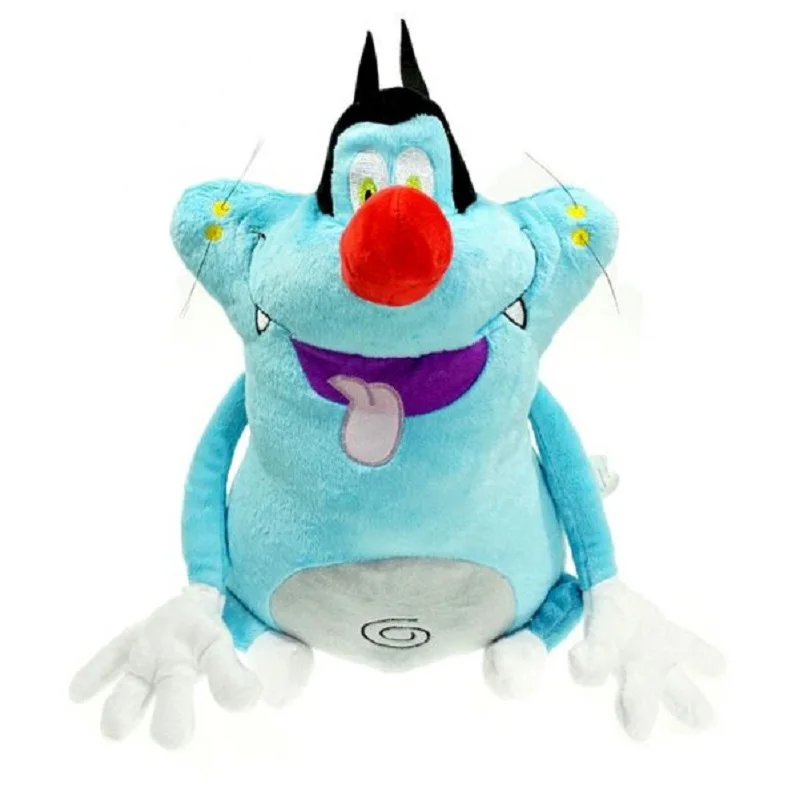 

Skyleshine 38CM Oggy And The Cockroaches Fat Cats Stuffed Animals Plush Toys Children Soft Doll Toys S9201