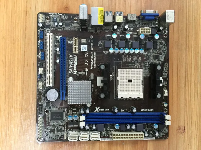 Для ASRock A75M-HVS A75 FM1 DDR3 HDMI USB3.0 материнская плата