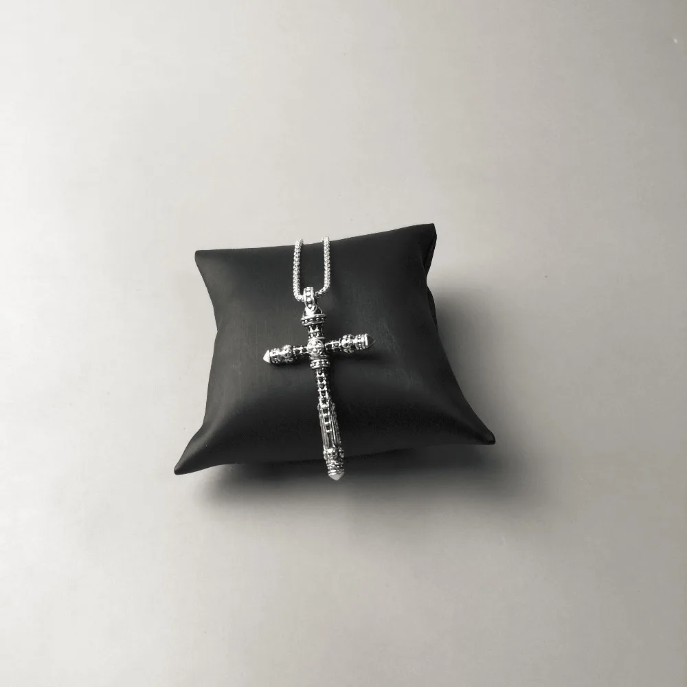 Звено цепи ожерелье крест Rebel подарок для мужчин женщин, Томас Стиль Сердце TS 925 пробы серебряные модные ювелирные изделия