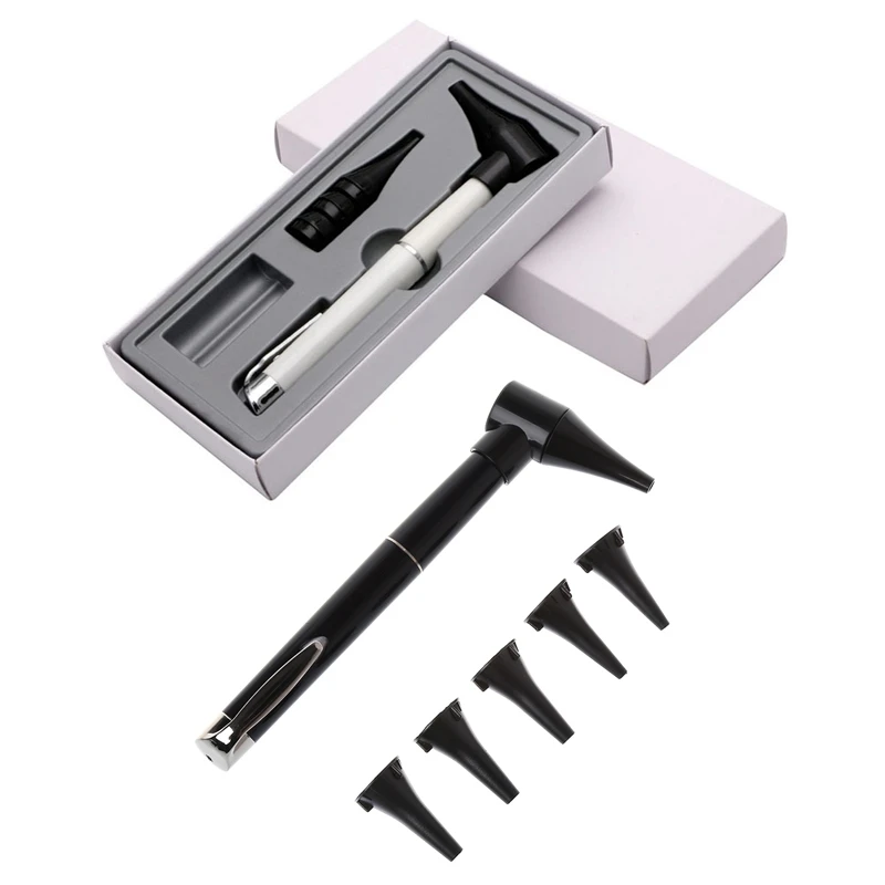 Новый Otoscope офтальмоскоп, медицинский прибор для ухода за ушами, диагностические инструменты, белый/черный Новый Otoscope офтальмоскоп, медицинский прибор для ухода за ушами, диагностические инструменты, белый/черный