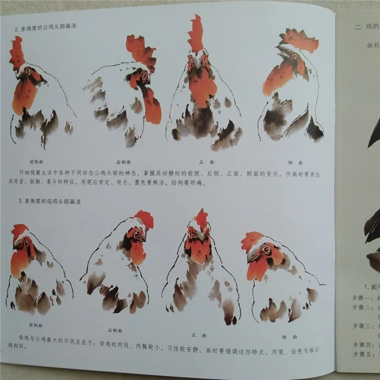 Традиции китайской живописи технических навыков-как рисовать курица написан wubingjun