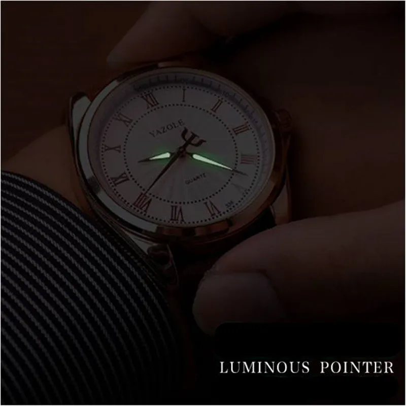 

Watches Men 2019 New Stylish YAZOLE Top Brand Luxury Business Wristwatch Leather Watchband Quartz Clock reloj hombre