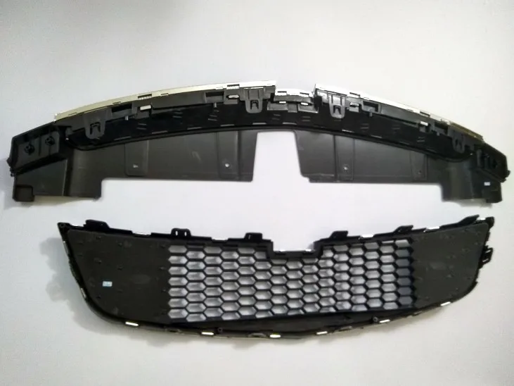 Подходит для Chevy Cruze 2009- серебристый верхний нижний передний бампер сетка решетка гриль 2 шт