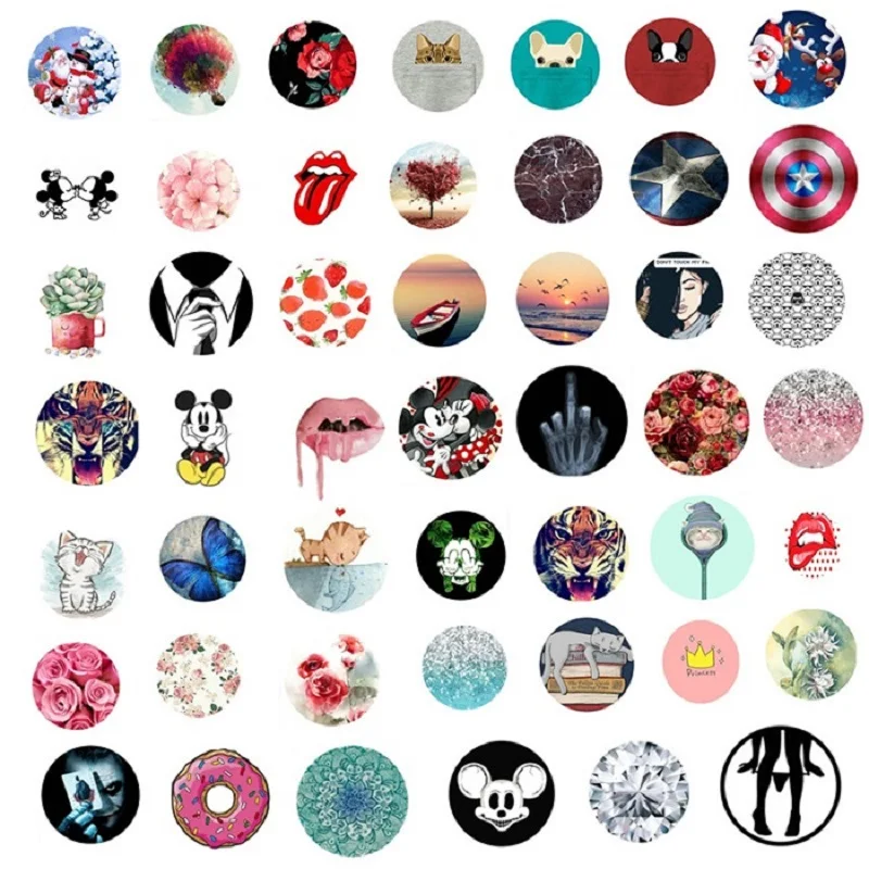 

50 pcs/lot Casephone Round Expanding Phone Holder Stand Grip Universal Smartphone Tablet Round Finger Ring Mount Casephone