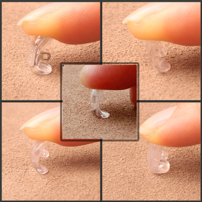 5Pairs/10pcs Anti Slip Silicone Nose Pads Screw-in For Eyeglasses Eyewear Glasses Accessories (12MM)