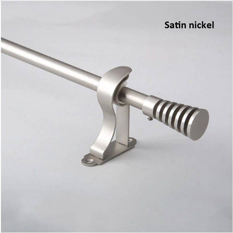 

Quality good loading eco-friendly plated craft 19mm/3/4-IN Diameter metal Single curtain rod+URN Znic finial& metal brackets