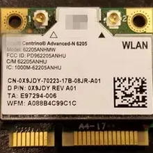 Двухдиапазонная Беспроводная-N6205 6205AN 62205ANHMW Половина мини PCI-e WLAN Беспроводная Wifi карта D/PN: X9JDYfor dell