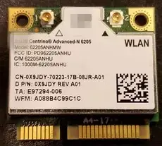 Двухдиапазонный беспроводной-N6205 6205AN 62205ANHMW Half Mini PCI-e WLAN Беспроводная Wifi карта D/PN: X9JDYfor dell