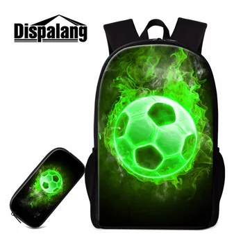 

Dispalang Ball 3D Printing Backpack Combination packages for students child boys girls cool fashion suit school supplies footbal