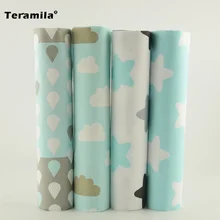 Light Blue Color Scrapbooking 4pcs/lot 40cm*50cm Bedding Home Decoration Quilting Meter Sewing Toys Curtain New Arrivals Crafts
