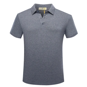 

BILLIONAIRE T shirt men summer turndown collar fashion high material solid color spartan garment free shipping