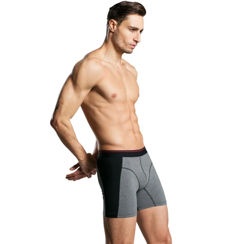 Buy Cotton Boxers Men Underwear long leg Breathable