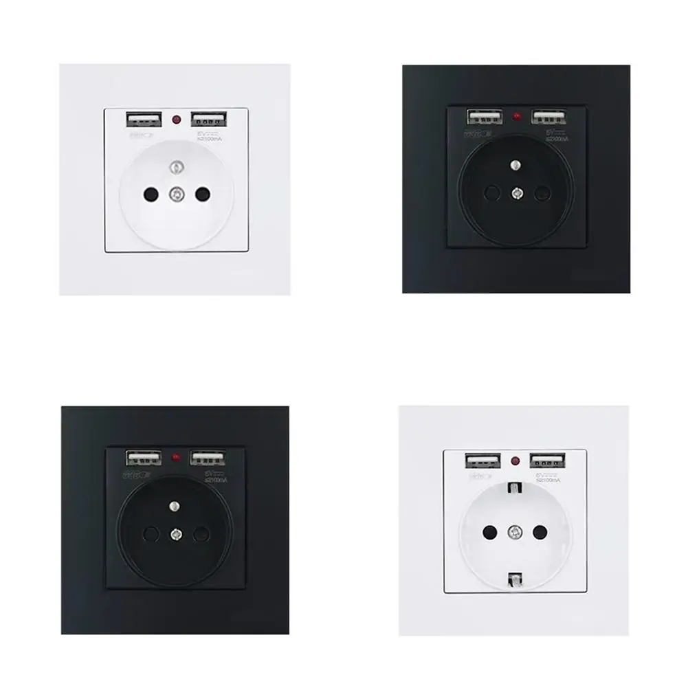 

German Socket With Dual USB 16A German Standard European Standard