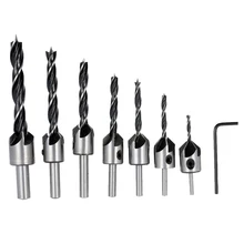 7pcs countersink drill bits for metal Woodworking Tools Drill Bits milling cutter furadeira herramientas madera punte trapano