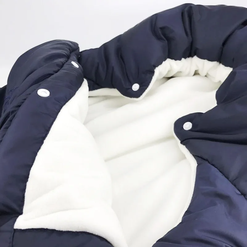 Baby-Sleeping-Bag-12M-Winter-Thick-Sleep-Sack-For-Stroller-Cart-Envelope-with-Bow-tie-Blanket