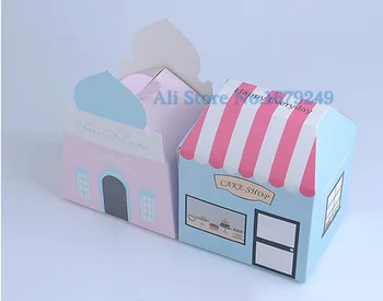 

12x10x10cm Baking packaging cake Castle/Store box Apple boxes Biscuits Pastry boxes Candy Snack box DHL Fast shipping 100pcs