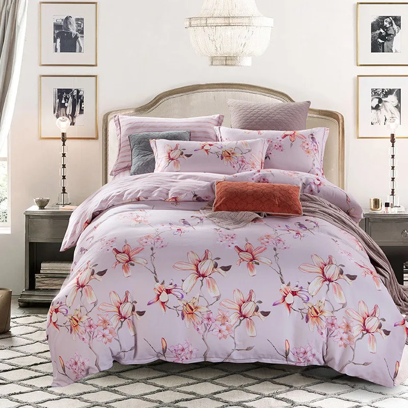 Free Shipping Modern  Style 100 Cotton Duvet Cover Set Bed 