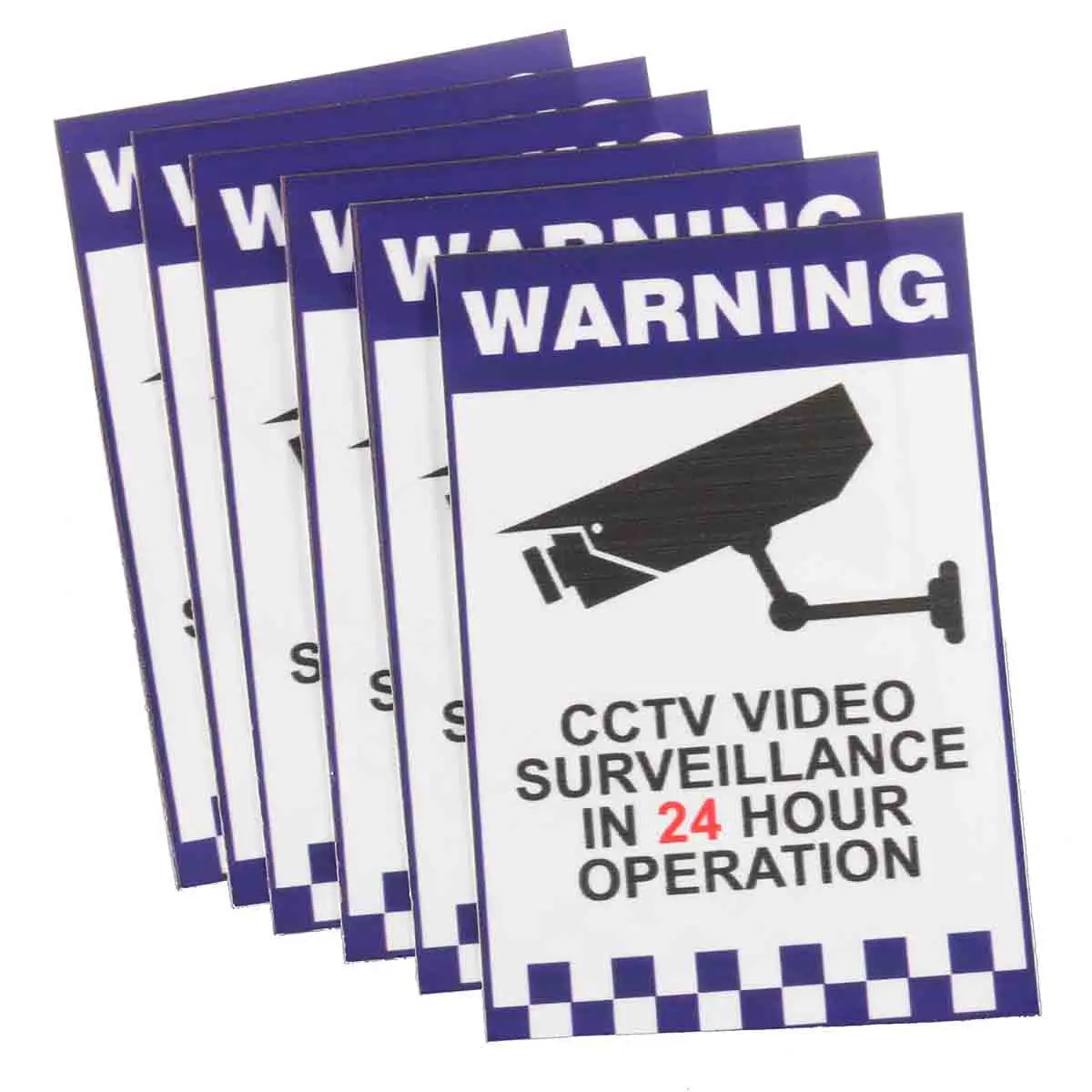 Новый safurance 6x Предупреждение видеонаблюдения Камеры Скрытого видеонаблюдения знак Предупреждение наклейка Стикеры 66x100 мм охранных