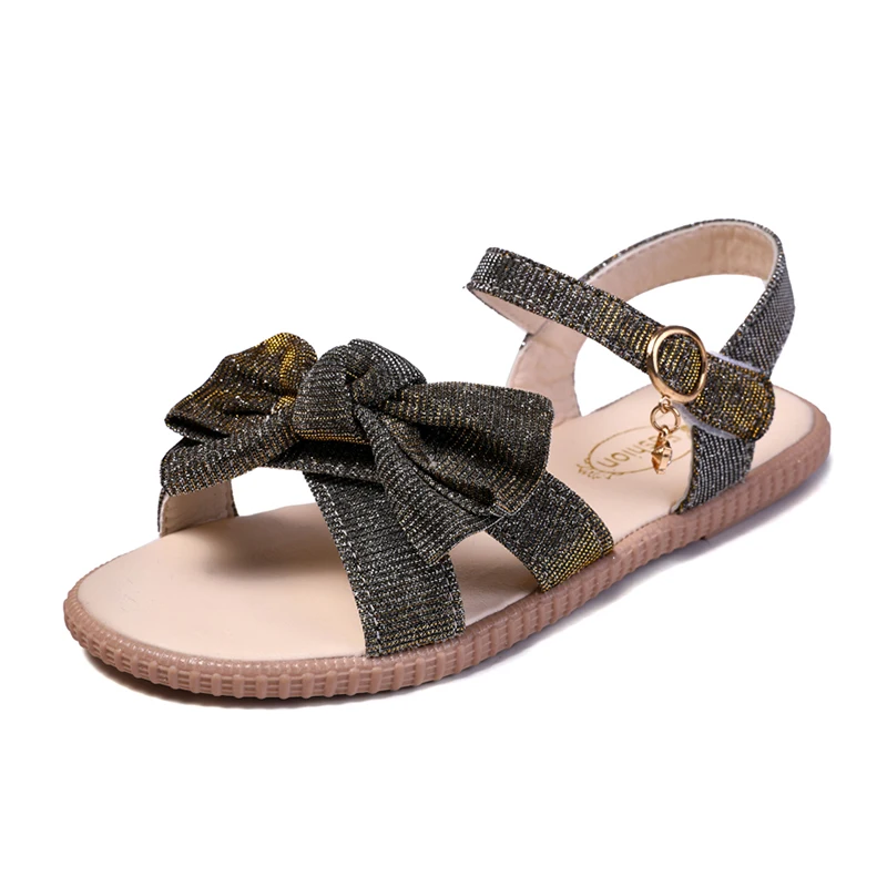 

COZULMA Kids Breathable Princess Sandals Shoes For Girls Bowknot Summer New Beach Sandals Shoes Size 26-36