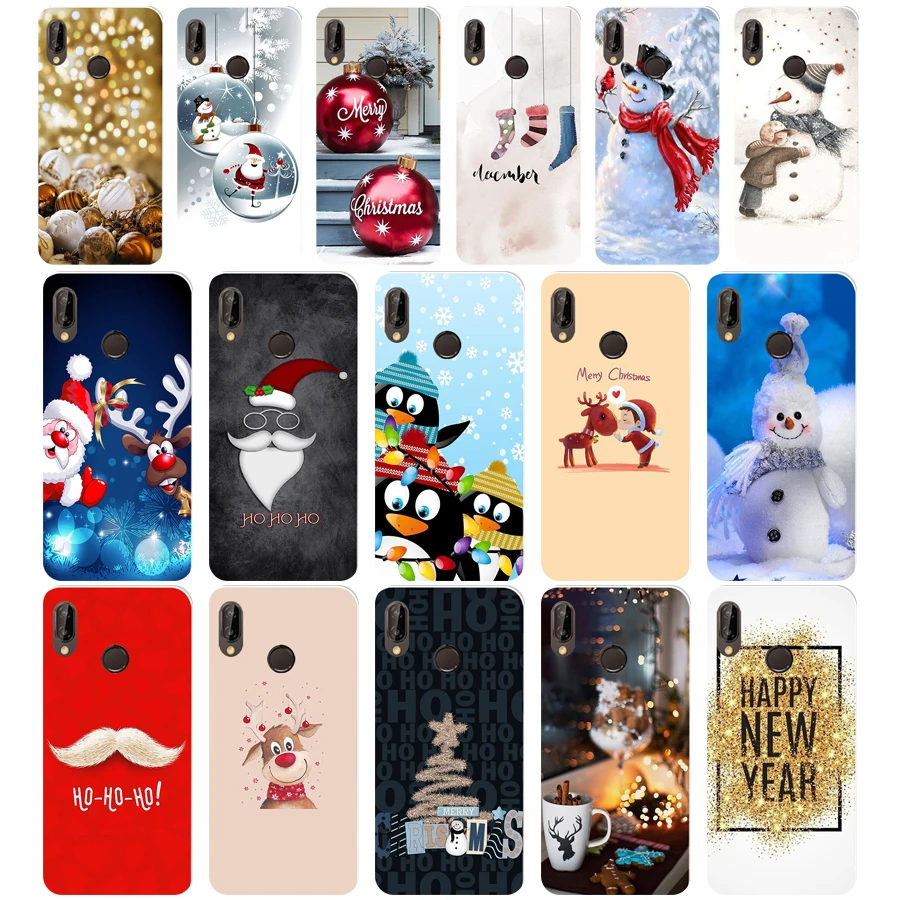 147WE merry Christmas Мягкий силиконовый чехол из ТПУ для Honor 10 huawei p 20 30 lite y5 2018 p30 Pro mate