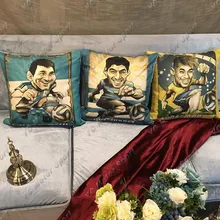 Льняная наволочка для футболиста 1 шт. с подушкой для Месси Криштиано Роналдо Барселона Реал Мадрид