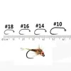 Bimoo 20PCS Barbless Nymph Jig Fly Hook Trout Nymphing Fly Hooks ► Photo 2/6