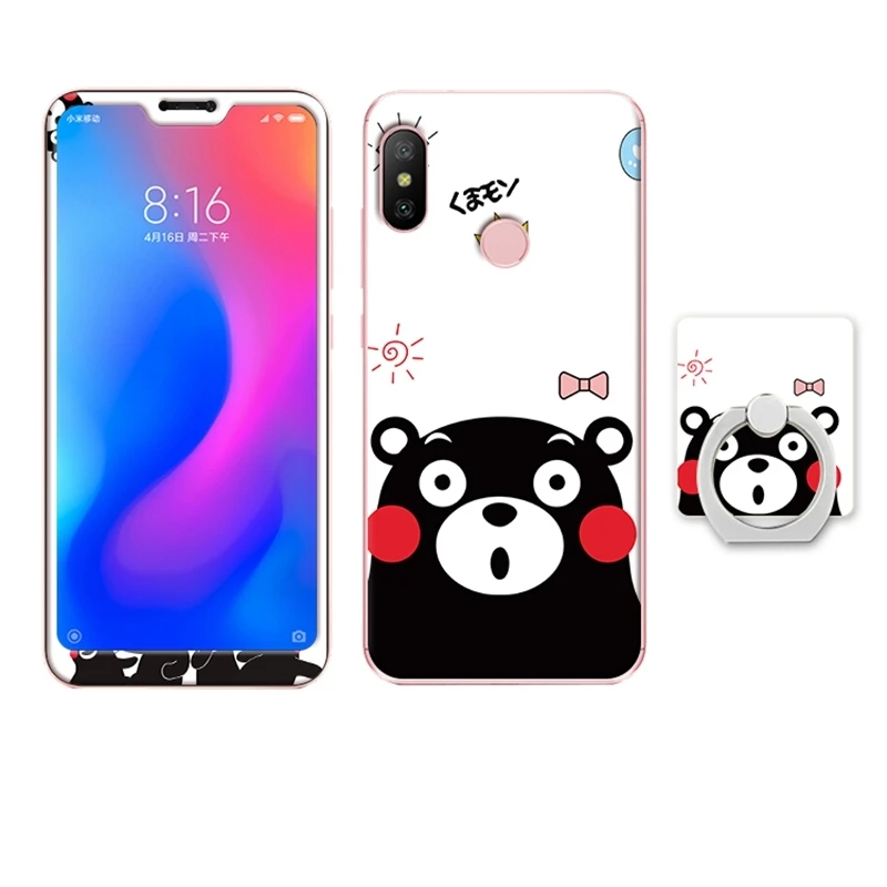 Xiaomi redmi 6 pro redmi 6 redmi 6a mi A2 lite glass case cover  (32)