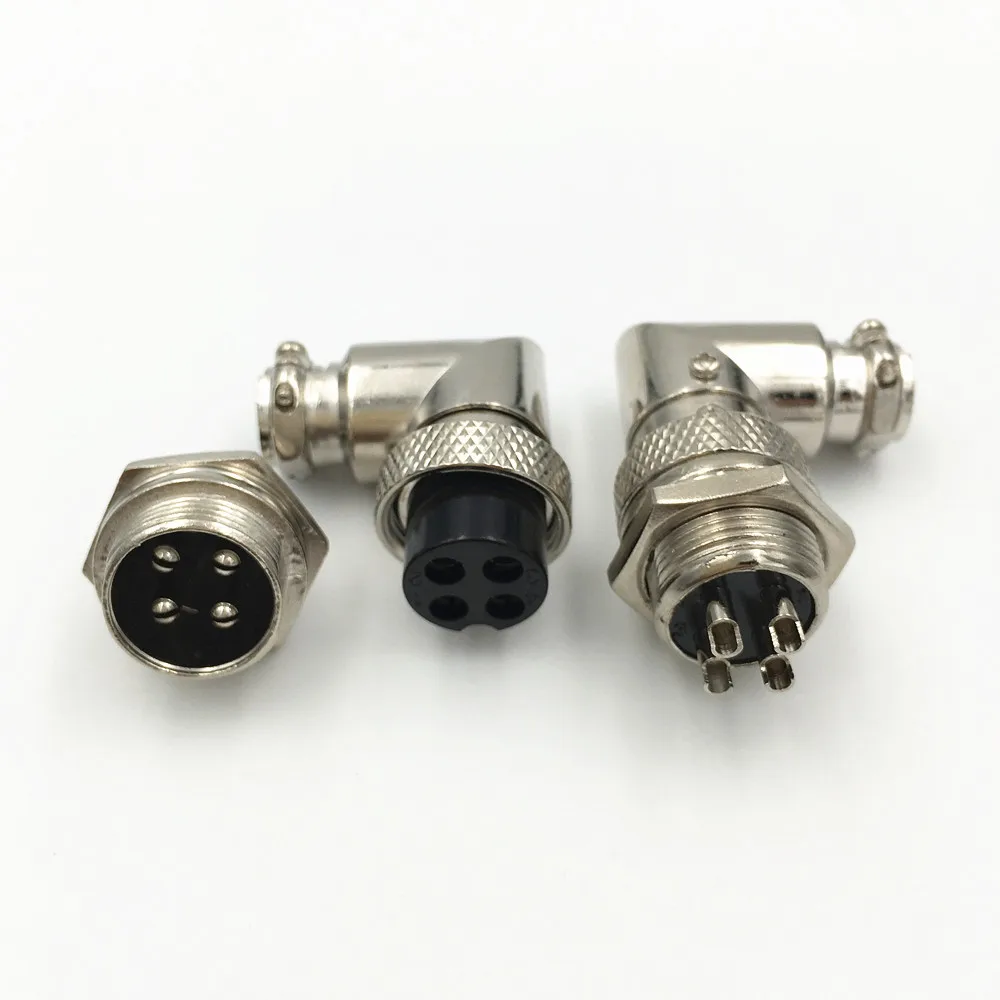 2 комплекта GX16 3 4 5 6 7 8 9 P контакты Электрический разъем M16 Колено 90 градусов