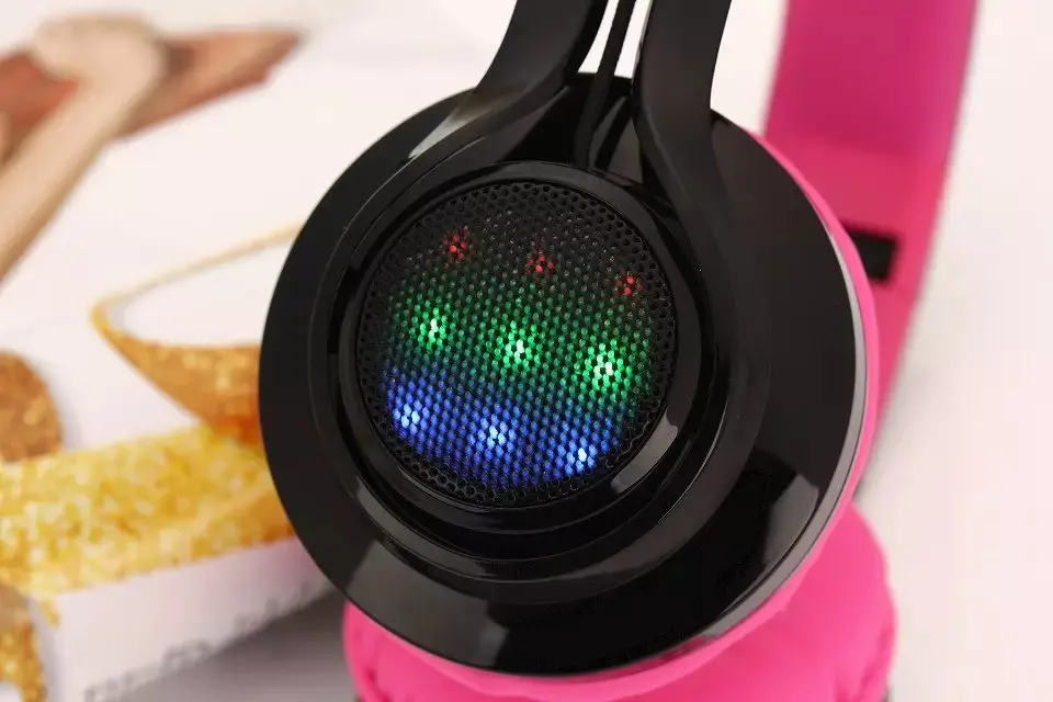 Sunorm AB005 wireless stereo Bluetooth headset with a microphone TF card FM FM rhythm LED headphones give children the best gift