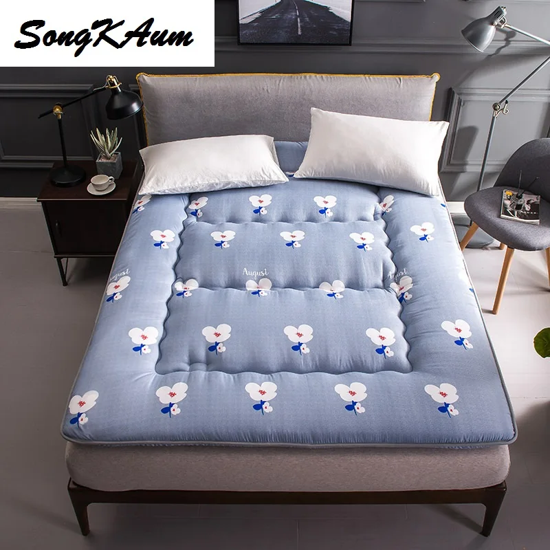 

Printing Thickening Polyester Fibre Tatami Student Dormitory Single mattress Foldable Mattress Single Hostel Bedspread Bed Pad