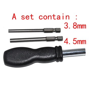 

50sets a lot 3.8mm and 4.5mm Screwdriver Bit Screw Driver GameBit with Handle for SNES NGC for N64