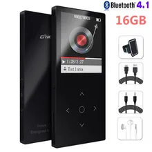 Сенсорная кнопка 16 Гб HIFI Bluetooth 4,1 MP3-плеер 1,8 дюймов экран без потерь Музыкальный плеер с FM радио+ спортивная повязка+ аудио линия