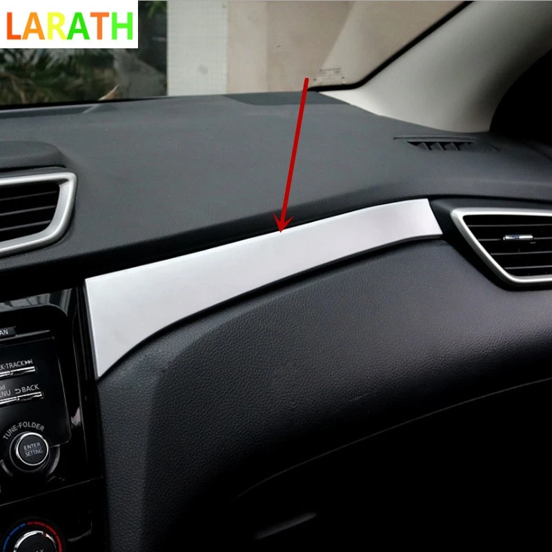 Подходит для NISSAN QASHQAI LHD J11 2014 2015 2016 2017 хром центральная консоль перчаточный ящик