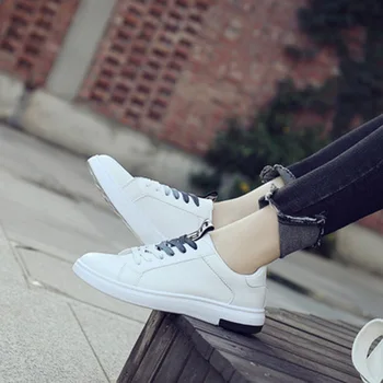 

Woman casual shoes 2018 PU leather superstar spring sneakers platform white shoes for women tenis feminino