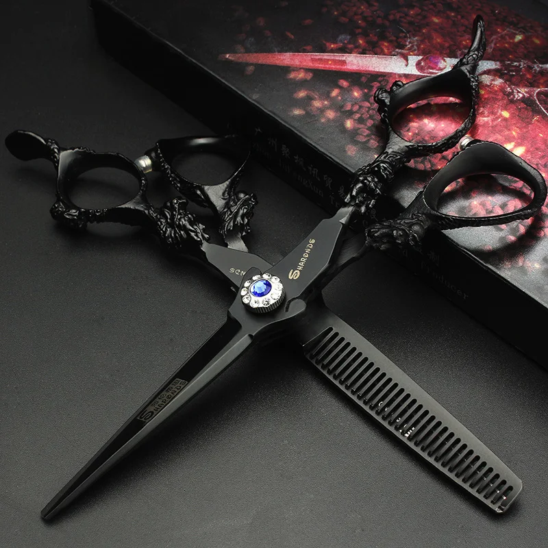

Barber Makas Professional Hairdressing Scissors Hairdresser Japan 440C 5.5Inch 6Inch Hair Cutting Scissors Kit Thinning Shears