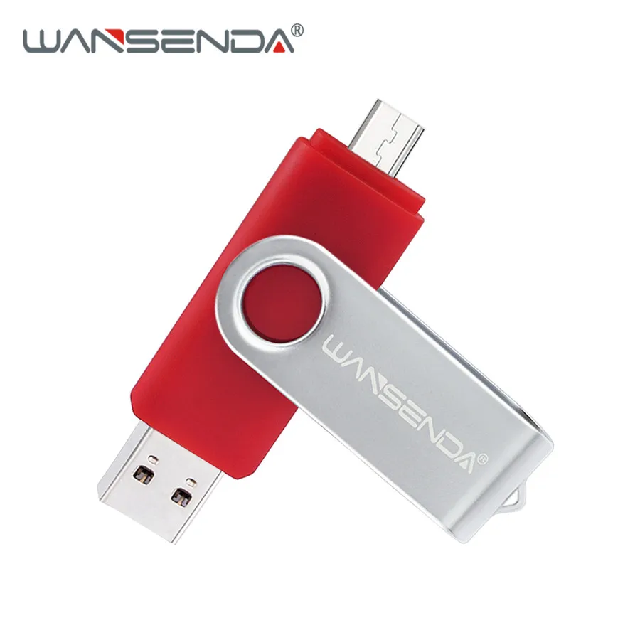 Usb 3,0 WANSENDA OTG USB флеш-накопитель высокоскоростной флеш-накопитель 16 ГБ 32 ГБ 64 Гб 128 ГБ 256 ГБ Микро-флеш-накопитель Usb флешка 3,0 флэш-диск - Цвет: Красный