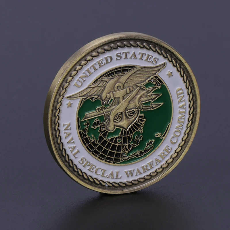 Памятная монета США темно-синие печати американская армейская коллекция искусство подарки сувенир Sep-18A