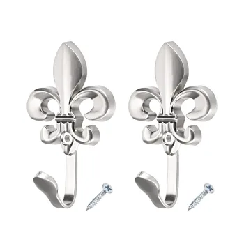 

Uxcell 2pcs Light Weight Zinc Alloy Bathroom Wall Mounted Hook Single Robe Hooks Coat Hanger Hanging Clothes Holder 5 Colors