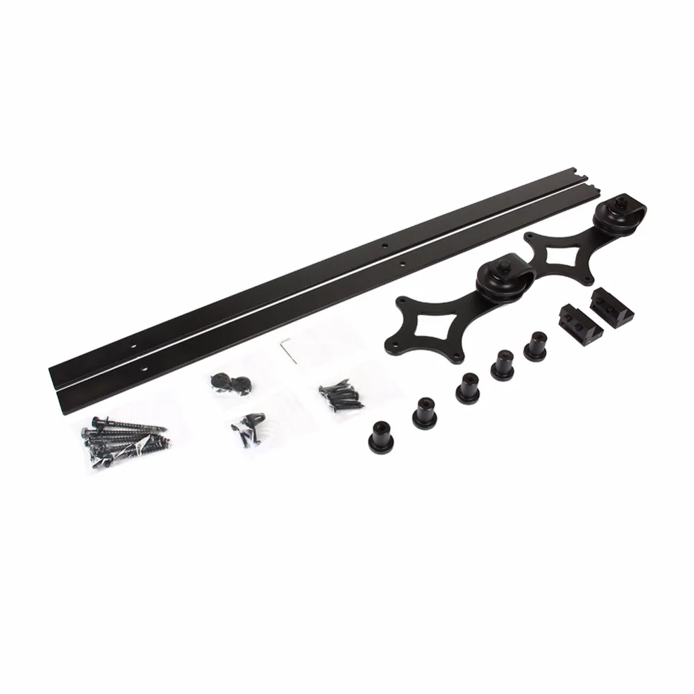 1Pcs 6.6FT Rail Sliding Barn Door Track Heavy Duty Fittings For Wood