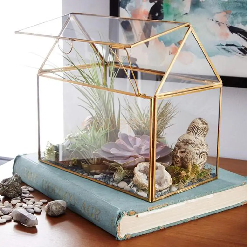 MagiDeal Various Irregular Glass Geometric Succulent Planter Vase Terrarium Container Tabletop Pot DIY Home Office Wedding Decor
