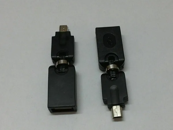 10 шт./лот автомобильный адаптер с поворотом на 360 градусов мини USB 5 штырьков для